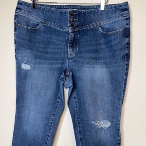 Lane Bryant Sz 18 High Rise Jegging Sz 18 3 Button